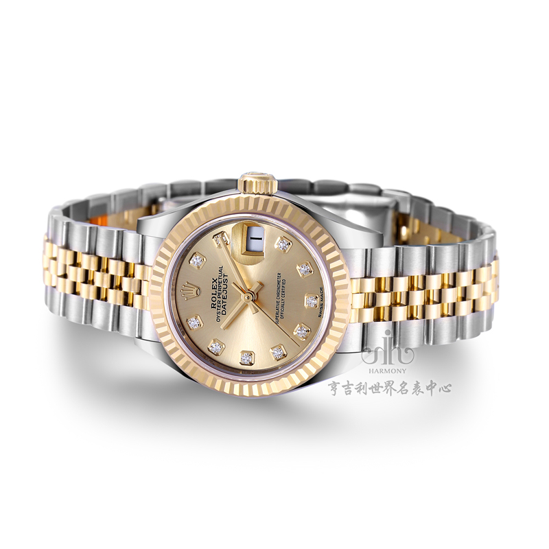 劳力士蚝式恒动机械女款279173-63343G香槟色
