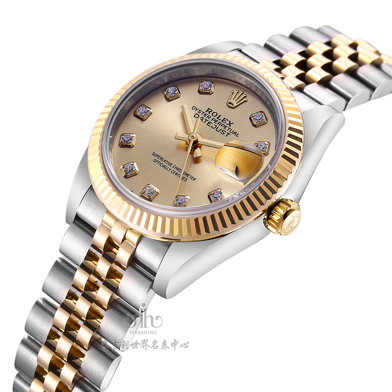 劳力士蚝式恒动机械女款279173-63343G香槟色